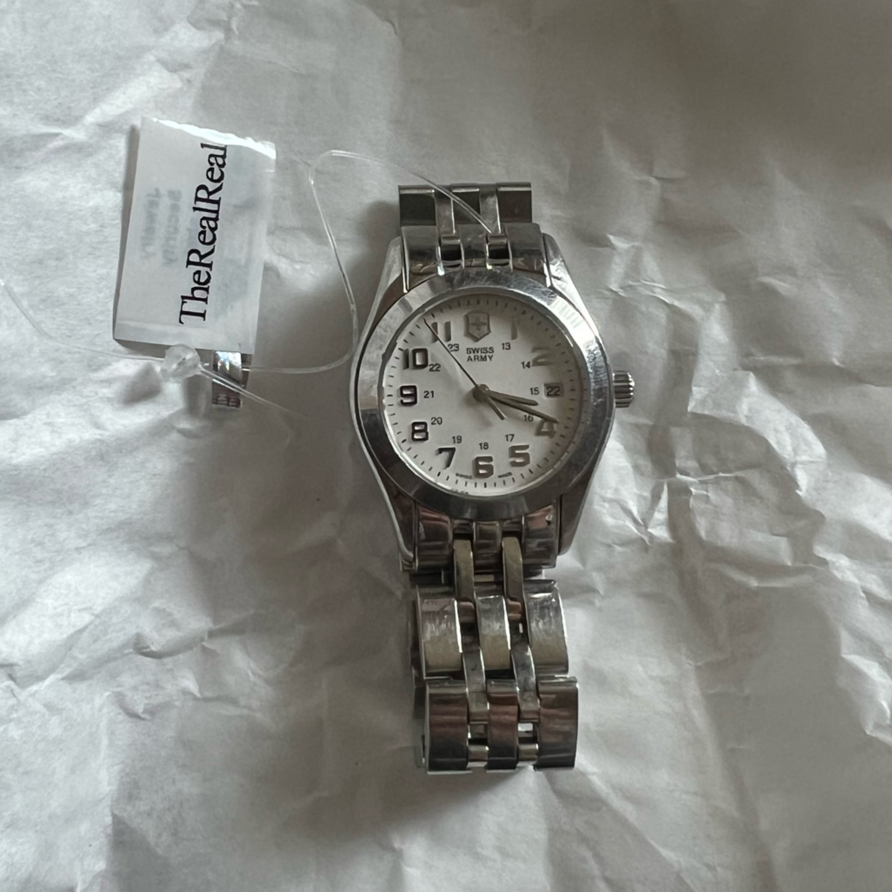 Silver Stainless Steel Watch 200$